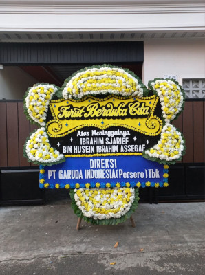 Papan Bunga Duka di Ario Kemuning