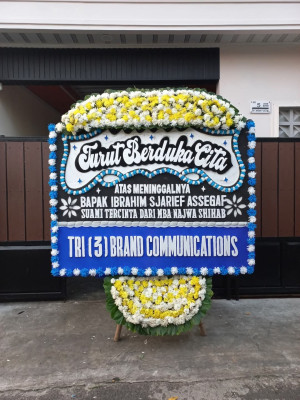 Papan Bunga Duka di Ario Kemuning